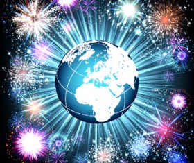 Salute effect design vector 04