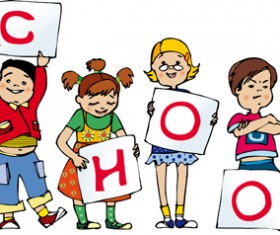 Cute School child design vector 02