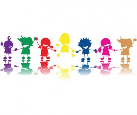Cute School child design vector 05