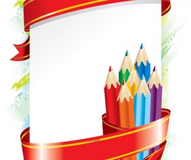 Set of School design elements vector 10