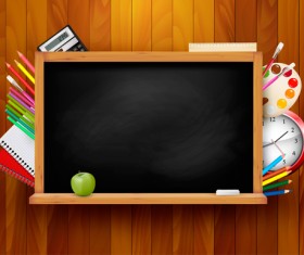 School WordPad design vector 03