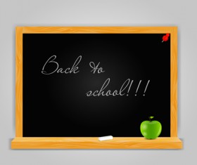 School WordPad design vector 04