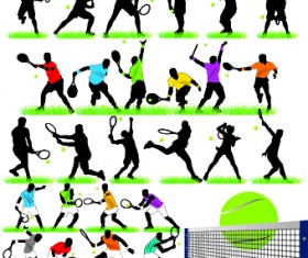 Different Sport Silhouettes vector 03