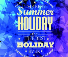 Summer Holidays with Abstract background vector 04