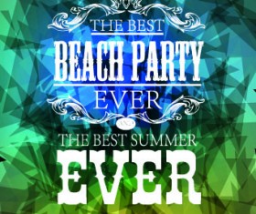 Summer Holidays with Abstract background vector 05