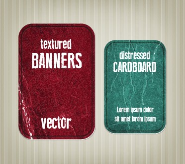Textured banners design vector 05