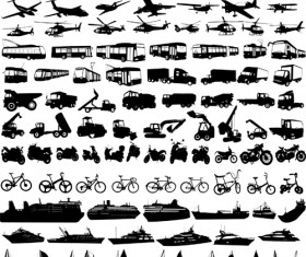 Transportation Icons vector set 01