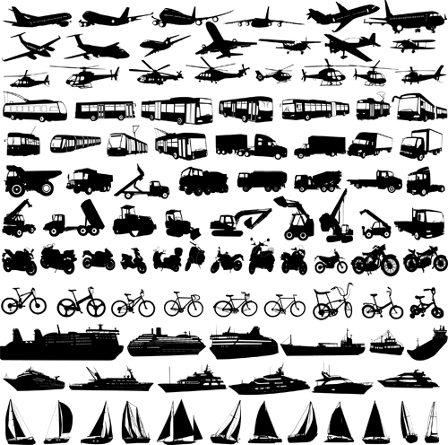 Download Transportation Icons vector set 01 free download