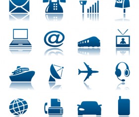 Transportation Icons vector set 04