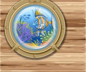 Beautiful Underwater World vector 02