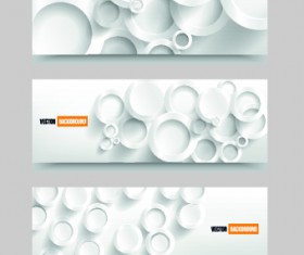 White banner vector 01