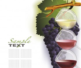 Wine design elements vector 02