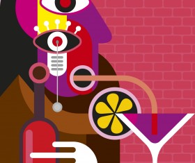 Wine design elements vector 05