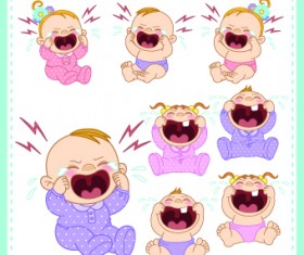 lovely baby design vector 03