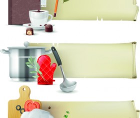 Special banners design elements vector 03