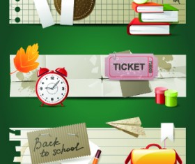 Special banners design elements vector 05