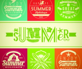 Different Retro food card vector 05