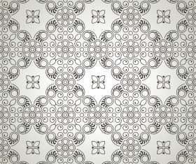luxurious Floral pattern vector set 03
