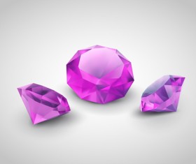 Colorful Gems design vector 03