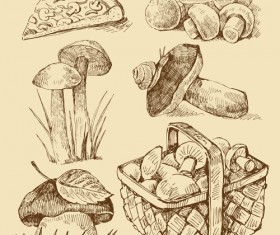 Retro pizza design vector 04