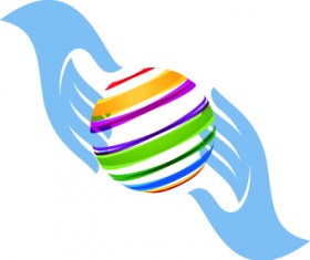 Hands logo design vector 01