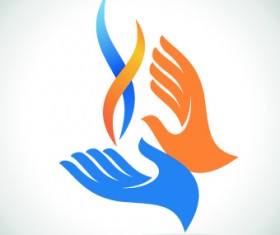 Hands logo design vector 02