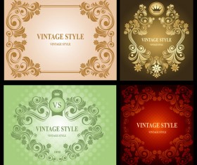 Simple floral frame vector