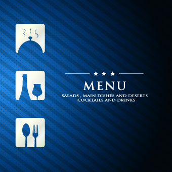 Luxurious restaurant menu vector set 08