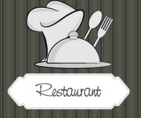 Restaurant menu cover design set 02