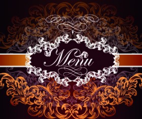 Luxurious Menu backgrounds vector
