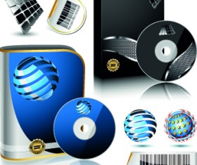 Vector Box package design elements 01