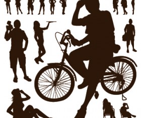 People Vector Silhouettes 03