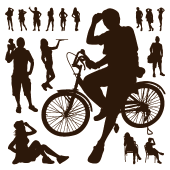 People Vector Silhouettes 03