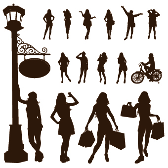 People Vector Silhouettes 05
