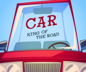 Car poster design vector 02