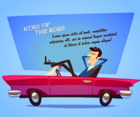 Car poster design vector 04