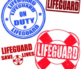 Vintage stamps vector 02