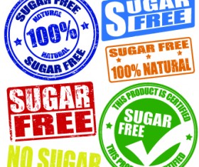 Vintage stamps vector 04