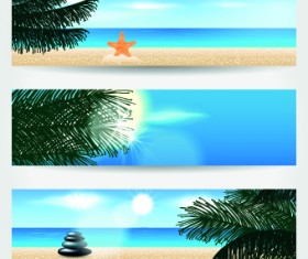 Summer Banners design vector 02