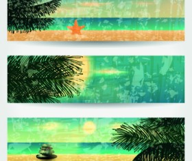 Summer Banners design vector 03