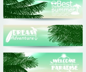 Summer Banners design vector 05