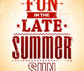 Excellent summer party flyer design elements 01