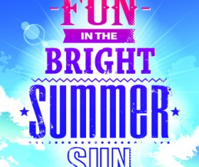 Excellent summer party flyer design elements 04