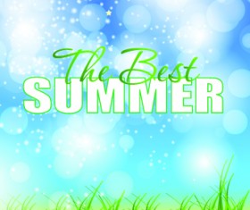 Shiny summer art background vector 01
