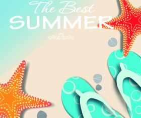 Shiny summer art background vector 02