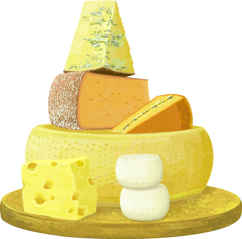Different cheese design set 01