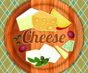 Different cheese design set 05