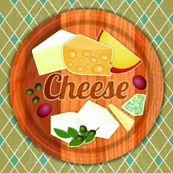 Different cheese design set 05