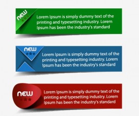 Banners web design vector 01.