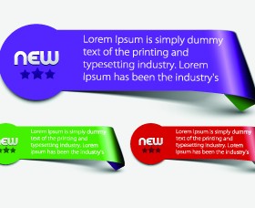 Banners web design vector 03